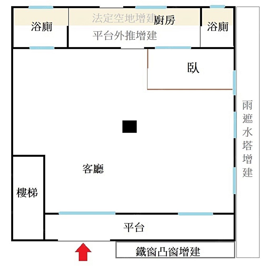 稀有釋出❤️樹林後站精華商圈安靜一樓❤️孝親住家.工作室皆宜,照片 10